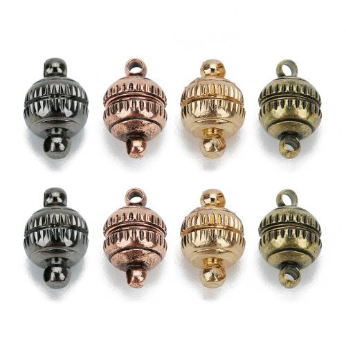 5pcs/lot 8mm Magnetic Clasp Hooks Jewelry Clasps End Caps Necklace Bracelets Clasp Connectors for Jewelry Making Supplies