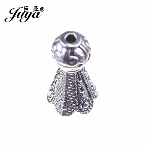 JUYA Metal Beads Caps End Tassel Cone Cap for Jewelry Making Craft 17x85mm 14pcs DIY Pendant Earring Findings Component AC0037