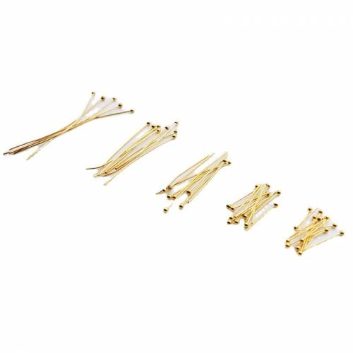 Stainless Steel Bead Needle DIY Jewelry Charms Wholesale Earring Link Chain Plated Gold Metal Stamping Craft End Bead Caps
