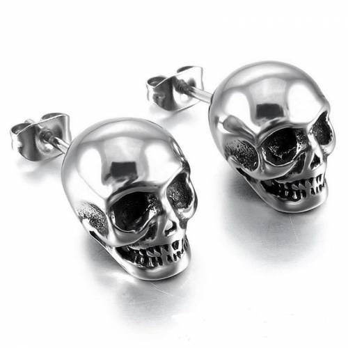 Male Personality Ghost Head Ear Nail Human Skeleton Head Ear Nail Hip-hop Men And Women Fund Earring jewelry earings