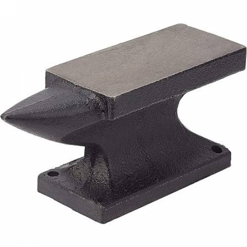 PandaHall Elite 36 Lb Iron Horn Anvil Bench Block Single Horn Base Jeweler Blacksmith Tool for Jewelry Making - Black