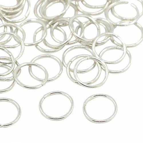 NBEADS 1000g Iron Jump Rings - Close but Unsoldered - Nickel Free - Platinum - 6x07mm; about 5mm inner diameter; about 11000pcs/1000g