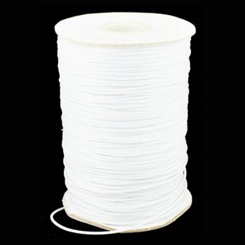 NBEADS 15mm 185 Yards White Beading Cords and Threads Crafting Cord Waxed Polyester Thread for Jewelry Making Bracelet