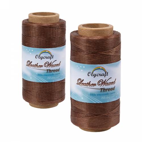 Olycraft Waxed Polyester Cord - Tan - 08mm; about 260m/roll