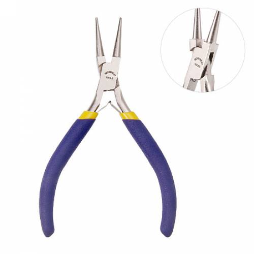 BENECREAT 46 Inch Round Nose Pliers Jewelry Plier - Craft and Jewelry Tool Kit (Box Joint Construction)