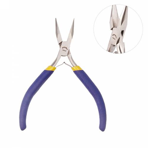 BENECREAT 47 Inch Long Nose Pliers Jewelry Plier With Non-Serrated Jaw - Craft and Jewelry Tool Kit (Box Joint Construction)
