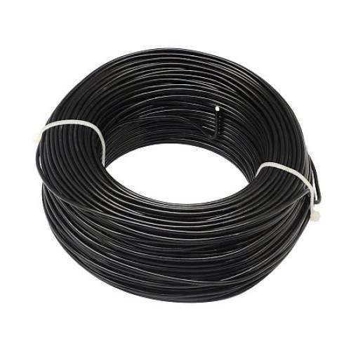 NBEADS 500g Aluminum Wire - Black - 15mm; about 100m/500g