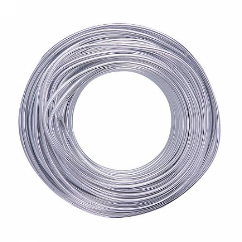 NBEADS 500g Aluminum Wire - Silver - 30mm; about 25m/500g
