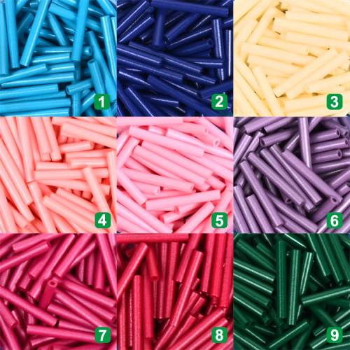 2x15mm Long Tube Bugle Beads Glass Beads DIY Bracelet Necklace Jewelry For Jewelry Making Accessories Diy /Handmade Gifts