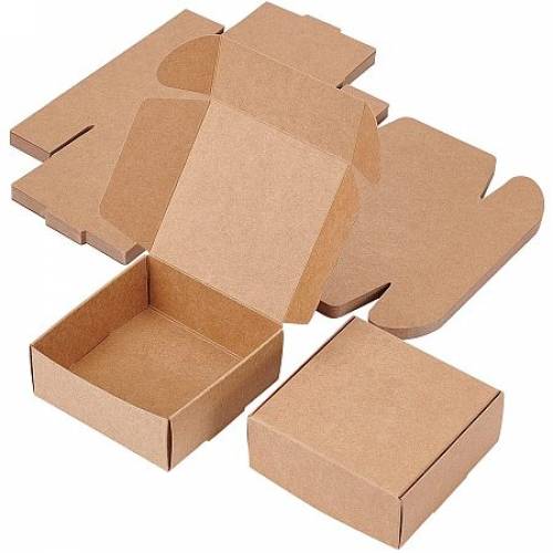 BENECREAT 20 Pack Kraft Paper Candy Box Brown Soap Jewelry Snacks Boxes Cardboard Gift Boxes for Wedding Party Favors and Gift Wrapping -...