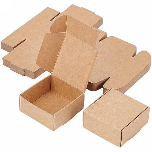 BENECREAT 30 Pack Kraft Paper Candy Box Brown Soap Jewelry Snacks Boxes Cardboard Gift Boxes for Wedding Party Favors and Gift Wrapping -...