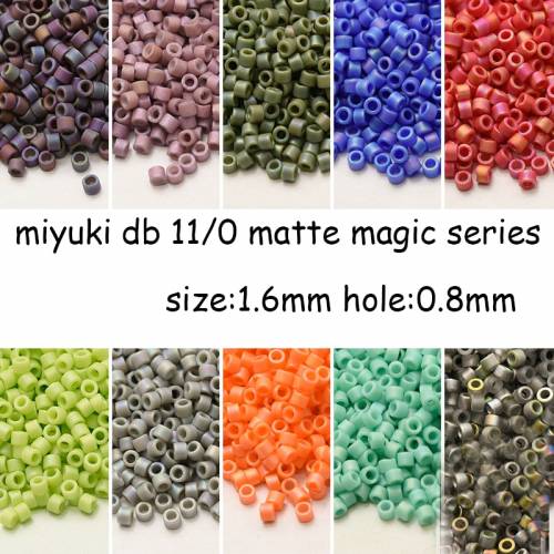 Japan Miyuki Imported Seed Beads Delica Beads Matte Magic Series DB11/0 5G Beads for Jewelry Making