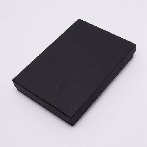 Kraft Paper Box - Jewelry Box - Rectangle - Black - 183x1305x31cm - Inner Size: 176x1215cm