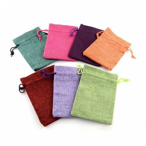 NBEADS 250 Pcs 36x28 Inch Mixed Color Wedding Pouches Drawstring Bags Jewelry Pouches Gift Pouches