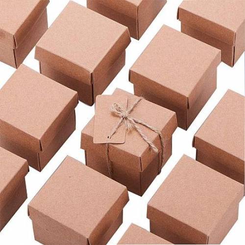 NBEADS 30 Sets of Birthday Wedding Party Favor Box Candy Boxes Kraft Paper Gift Box