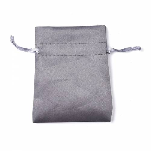 Polyester Drawstring Bags - Jewelry and Candy Pouches - for for Christmas Wedding Party Favors - Rectangle - Gray - 103x84x016cm