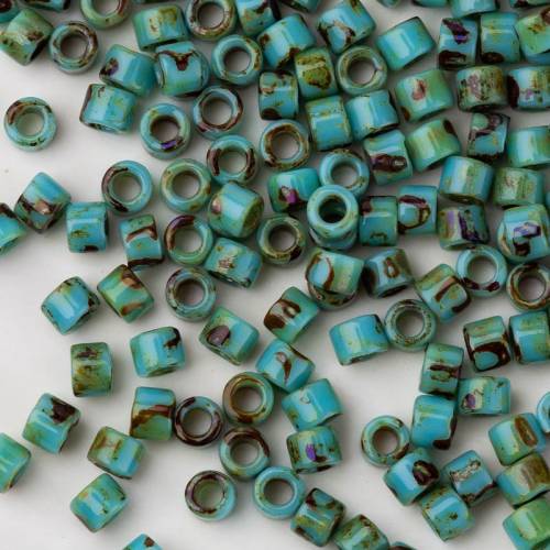 Taidian Miyuki Picasso Beads 11/0 For Statement Jewelry Perles Delica 3Grams/Lot About 600Pieces 16x13MM