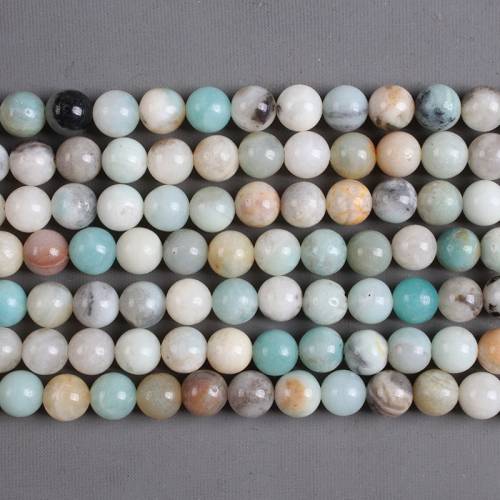 Natural Stone Mixed Color Amazonite Stone Beads Round Loose Beads 2 3 4 6 8 10 12mm Beads For Diy Jewelry Making