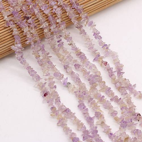40cm Natural Crystal Amethysts Stone Irregular Gravel Loose Beads for Bracelet Women Jewelry Accessories Gift Size 3x5-4x6mm