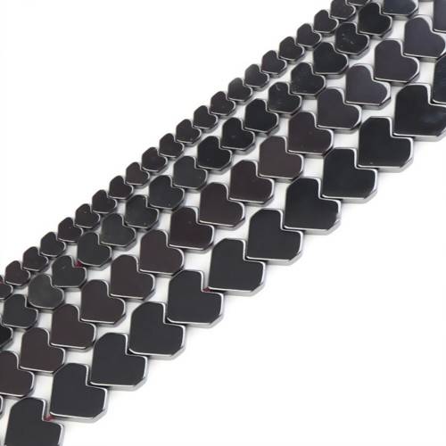Black Love Hematite Natural Black Gallstone Beads Loose Spacer Beads for Jewelry Making DIY Earrings Bracelet Accessories Charm