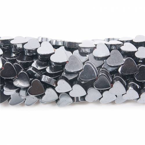 Electroplated Hematite Beads Heart Shape Size 6mm Jewelry Making Craft Material For Bracelet Earrings Necklace
