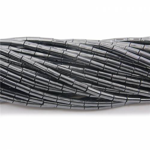 Electroplated Hematite Beads Tube Cylinder Size 25x45mm Jewelry Craft Material For Making Bracele Necklace Earrings