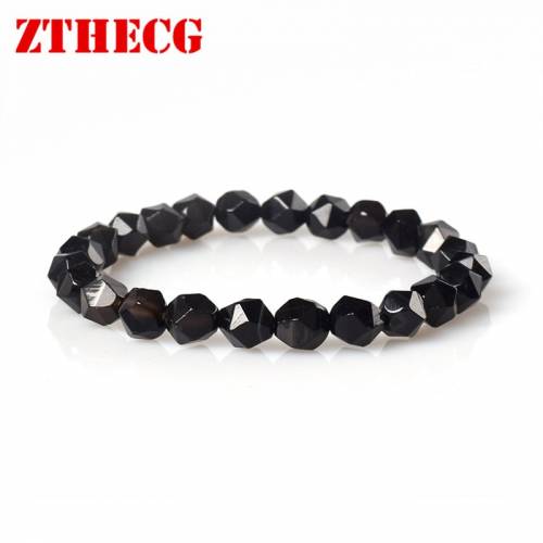 High Quality Men Yoga Bracelets Tiger Eye Lava Irregular Hematite Beads Natural Stone Bracelet for Women Jewelry Friend Gifts