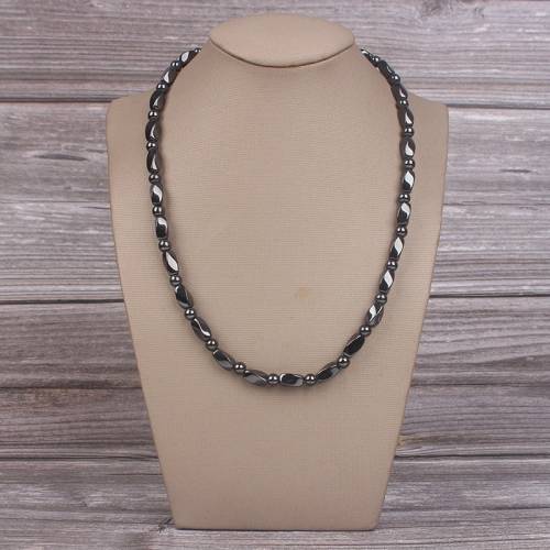 Hot sale fashion magnetic therapy magnet hematite beads necklace Health Gift for Men and Women MN1000