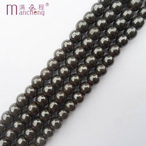 Magnetic 10MM Hematite beads & Natural stone black Round haematite Health bead stone Loose Beads Accessories (39-40 bead)