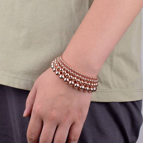 Natural Hematite Beads Bracelets Men No-Magnetic Health Protection Women Jewelry New Charm Stone Stretch Bracelets & Bangles Set
