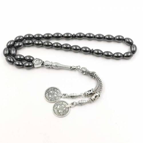 New arrived Natural Hematite Tasbih Islamic jewelry bracelet 33 prayer beads Muslim Gift hand made arabia accessories Rosary