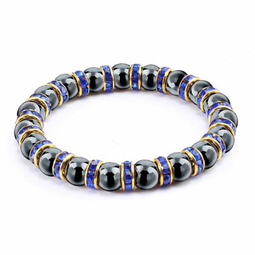 New Men Woman Classic Hematite Beads Bracelet Beaded Black Yoga Mantra Prayer Beads Buddha Bracelet for Women and Men‘s Jewelry