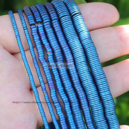 Very Shining ! 380pcs Natural Hematite MatteGold HaiXi/Disc Shape1x2-6mm Loose beads 15inch/38cm - For DIY Jewelry making !