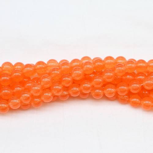 4/6/8/10/12 mm Natural Orange Jades Round Beads Chalcedony Loose Spacer Bead For Jewelry Making Findings Accessories Supplies