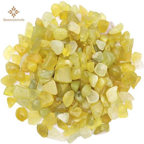 5-8mm Irregular Wholesale Lemon Jades Natural Stone Chip Beads Materials DIY Necklace For Jewelry Making