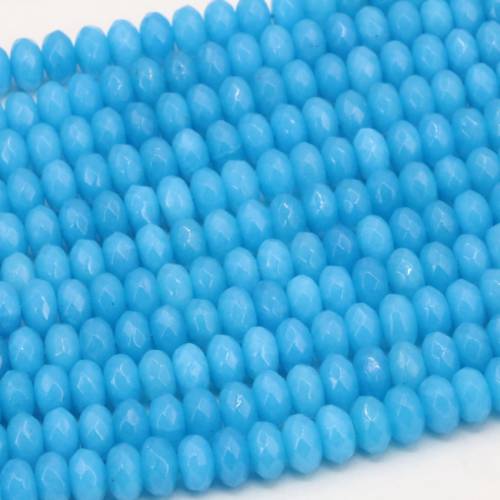 5x8mm Multicolor Natural Stone chalcedony jades 14 Colors Rondelle Faceted Abacus Loose Beads Diy Jewelry Findings 15inch B149