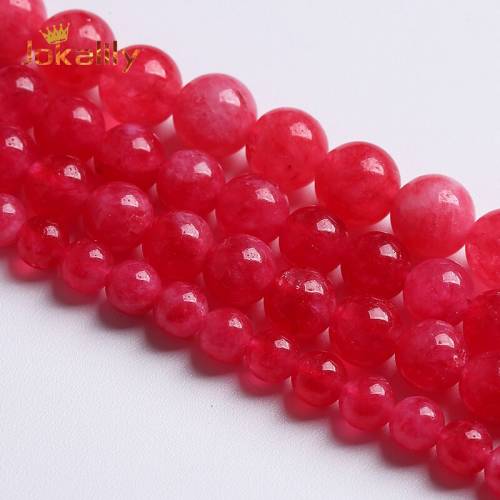 6 8 10mm Rhodochrosite Jades Beads For Jewelry Making Natural Stone Round Beads DIY Bracelets Necklaces Earring Accessories 15‘‘