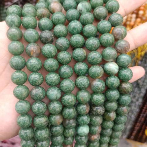 6/8/10mm No Dyed Natural African Green Jades Stone Beads For Jewelry Making Round Loose DIY Bead Charm Bracelet Necklace Gifts