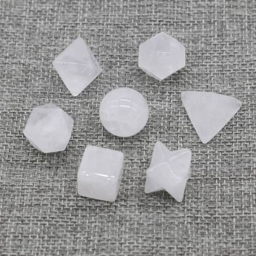 7pcs/lot Mix Style White Jades Bead Natural Agates Stone Bead for Making DIY Jewely Necklace Accessories Women Men Gift 14-20mm