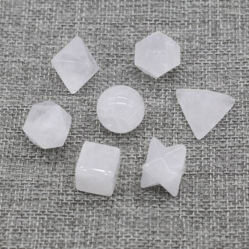 7pcs/lot Natural Agates Stone Bead Mix Style White Jades Bead for Making DIY Jewely Necklace Accessories Women Men Gift 14-20mm