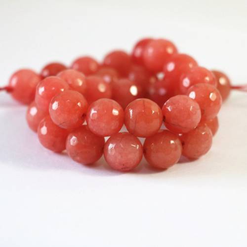 Best-selling pink stripes chalcedony natural jades 4mm 6mm 8mm 10mm 12mm stone fashion faceted round loose beads diy jewelry B08