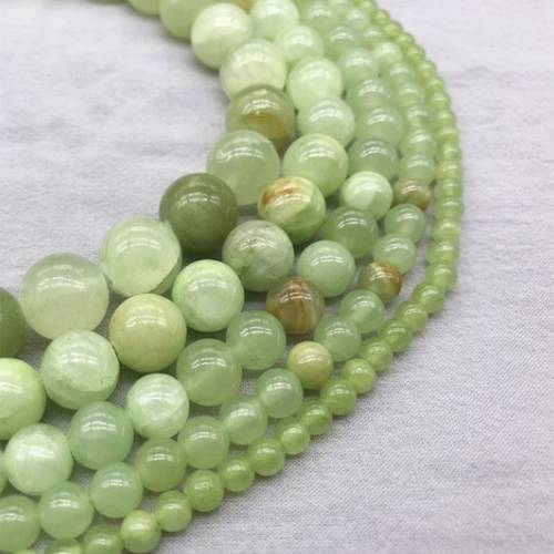 Chinese Jades Chalcedony Loose Beads Natural Gemstone Smooth Round Bead for Jewelry Making