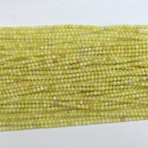 Fashion natural Lemon stone chalcedony jades 2mm 3mm new hot sale round loose beads diy Jewelry making 15inch B416