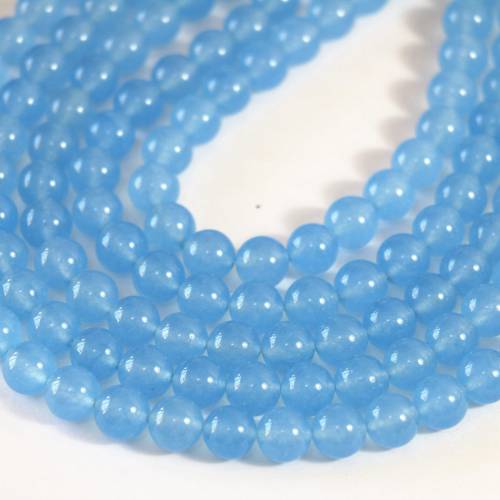 Fashion natural stone dyed color jades 4mm 6mm 8mm 10mm 12mm beautiful chalcedony round loose beads diy jewelry making B26