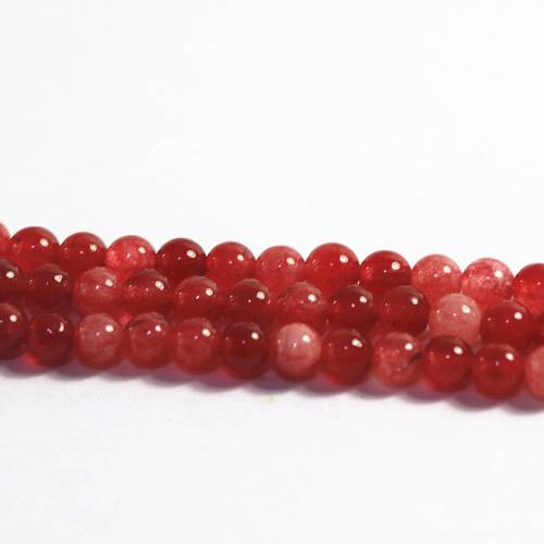 Fashion red chalcedony natural stone jades 6mm 8mm 10mm 12mm new trendy round loose beads beautiful unique gift B115