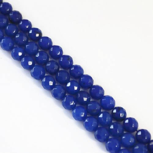 Hot sale Lapis lazuli stone jades 4mm 6mm 8mm 10mm 12mm natural stone chalcedony faceted round loose Beads diy Jewelry B11