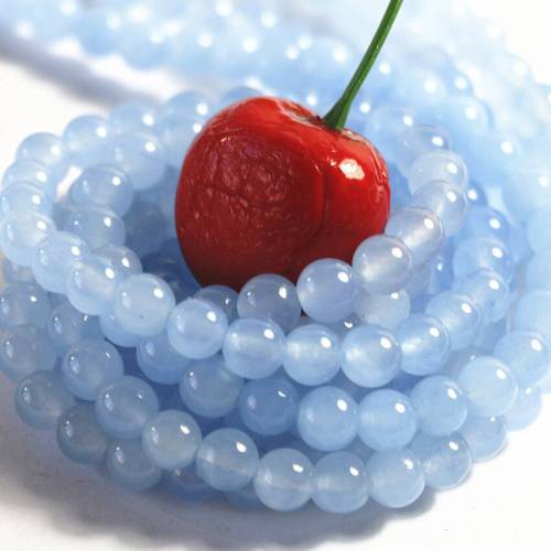 Hot sale natural stone beads new arrival 6mm 8mm 10mm 12mm round loose jades chalcedony diy women jewelry making 15 inches B112