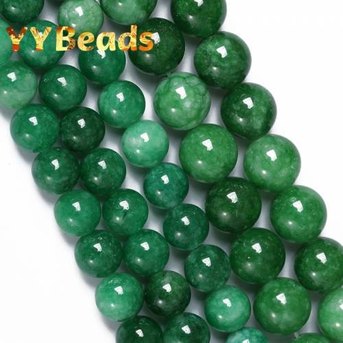Natural Green Jades Chalcedony Beads Dried Green Jades Loose Charm Beads For Jewelry Making DIY Bracelets Women Necklaces 4-12mm
