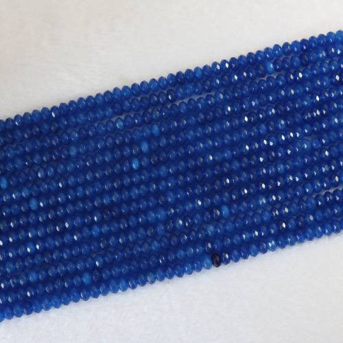 Natural Lapis lazuli jades stone chalcedony 2X4mm 4X6mm 5X8mm stone abacus faceted beads diy trendy jewelry B154