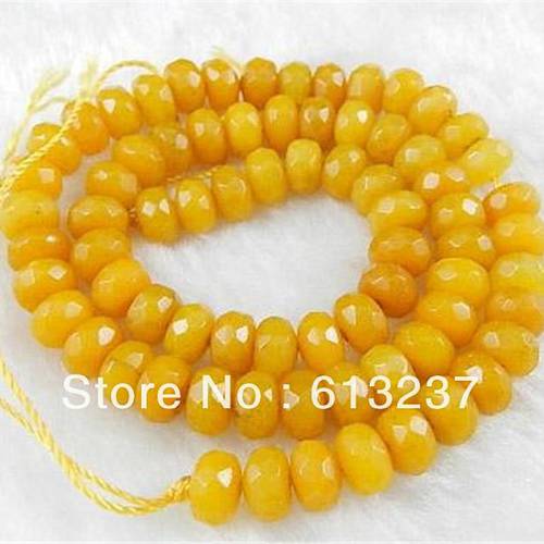 Natural Stone Faceted Rondelle Abacus chalcedony jades 5x8mm Loose Beads Elegant Fit Diy Necklace Jewelry Findings 15inch MY4290